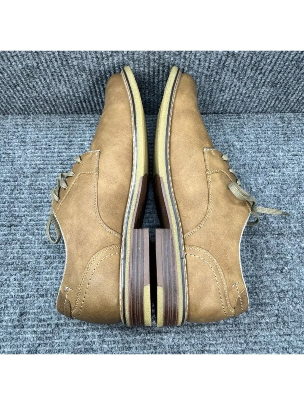 Dockers Shoes Mens 12 Tan Brown Bronson Oxford Lace Up Casual Dress Gum Sole